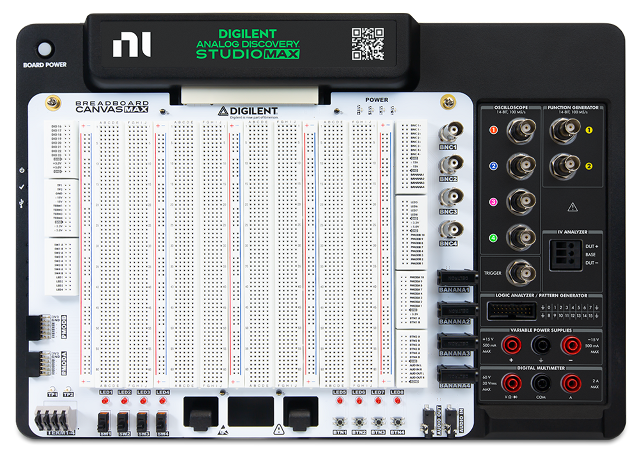 Analog Discovery Studio Max: Multi-Instrument Lab for Engineering Experimentation