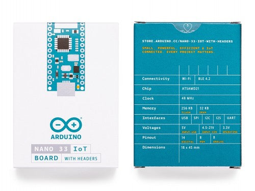 Arduino Nano 33 IOT With Headers