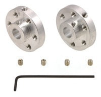 Pololu Universal Aluminum Mounting Hub for 1/4" Shaft, #4-40 Holes (2-Pack)