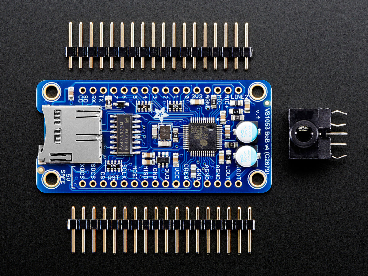 VS1053 Codec + MicroSD Breakout - MP3/WAV/MIDI/OGG Play + Record - v2