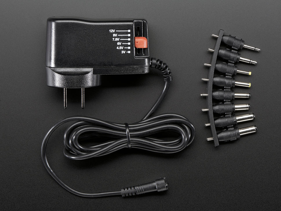 Compact Switching Power Supply - Selectable Output 3-12VDC