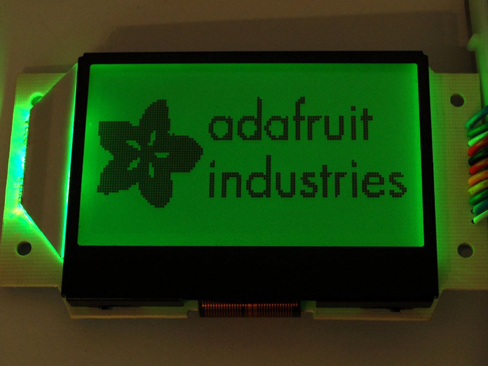 Graphic ST7565 Positive LCD (128x64) with RGB backlight + extras - ST7565