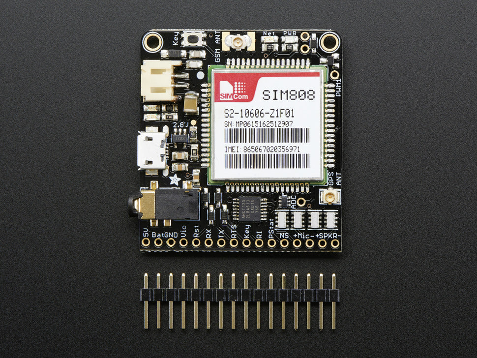 Adafruit FONA 808 - Mini Cellular GSM + GPS Breakout