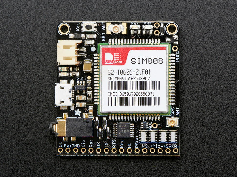 Adafruit FONA 808 - Mini Cellular GSM + GPS Breakout