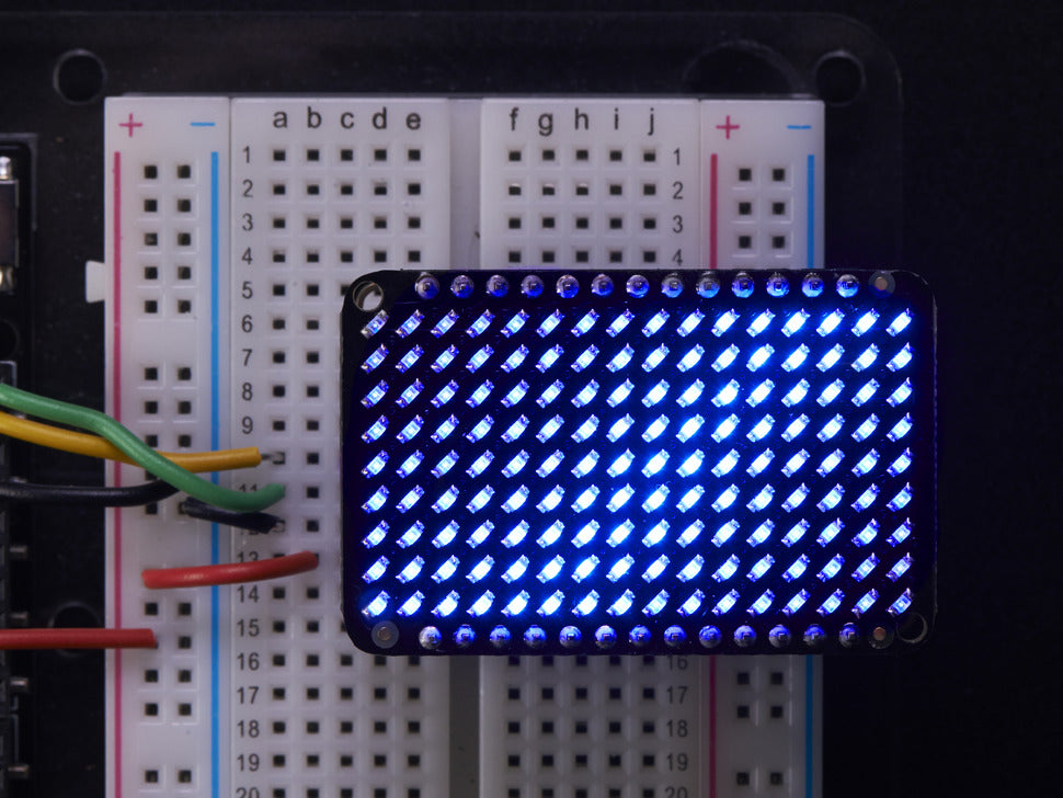 Adafruit LED Charlieplexed Matrix - 9x16 LEDs - Blue