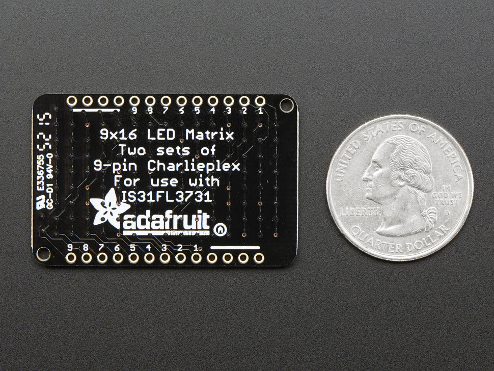 Adafruit LED Charlieplexed Matrix - 9x16 LEDs - Blue