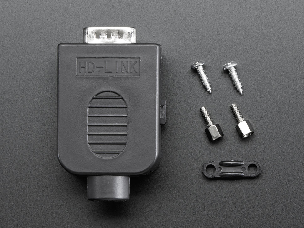 DE-9 (DB-9) Male Plug to Terminal Block Breakout
