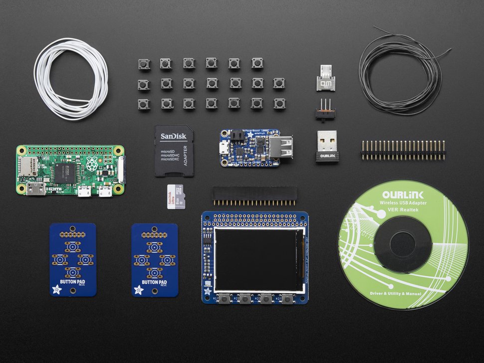 Pi GRRL Zero Parts Kit - Includes Pi Zero V1.3 - CASE NOT INCLUDED