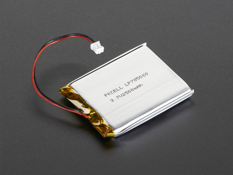 Lithium Ion Polymer Battery - 3.7v 2500mAh