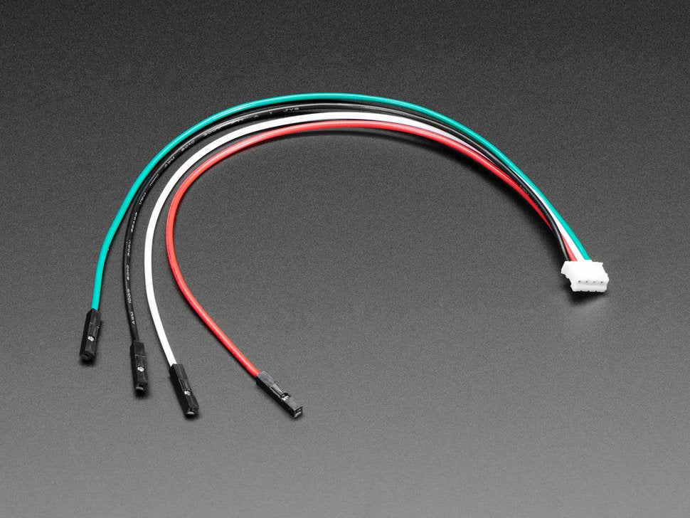 JST PH 2mm 4-Pin to Female Socket Cable - I2C STEMMA Cable - 200mm