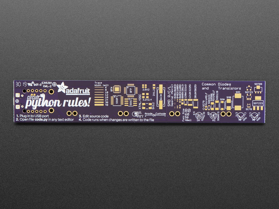Adafruit PyRuler - Engineer Reference Ruler with CircuitPython – MG ...
