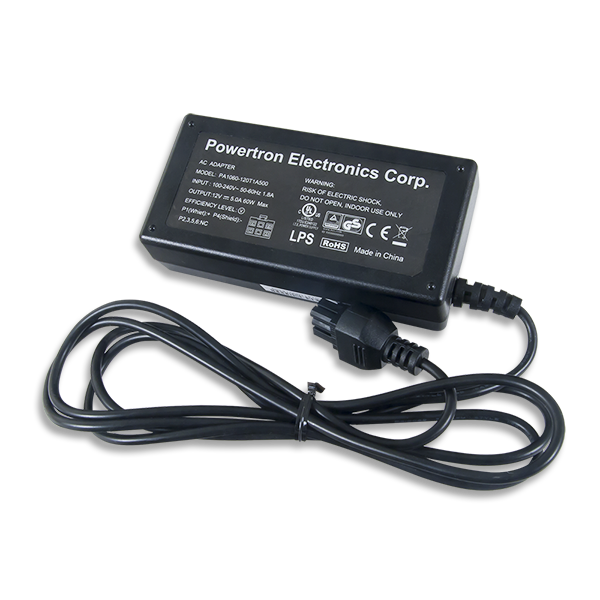 60W PCIe 12V 5A Power Supply (Add IEC Cable for the US)