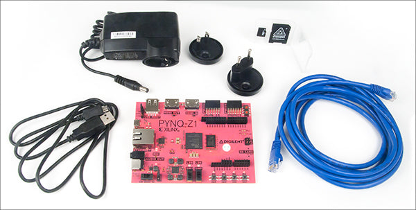 PYNQ-Z1+ Accessory Kit (includes microSD card, Ethernet cable, micro USB, and power supply)