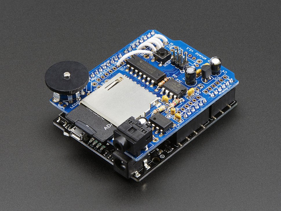 Adafruit Wave Shield for Arduino Kit - v1.1