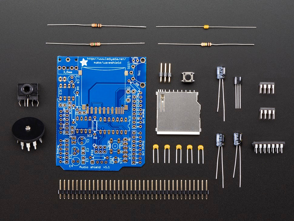 Adafruit Wave Shield for Arduino Kit - v1.1