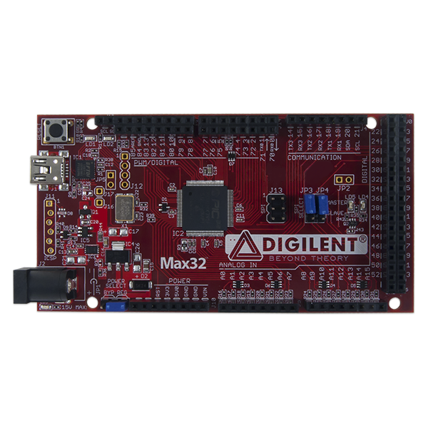 Max32: Arduino-programmable PIC32 Microcontroller Board