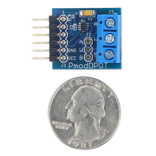 Pmod DPOT: Digital Potentiometer