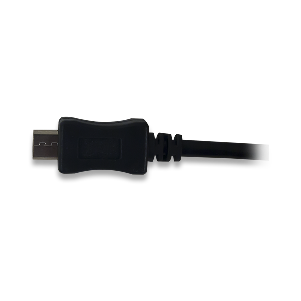 USB A to micro-B cable.