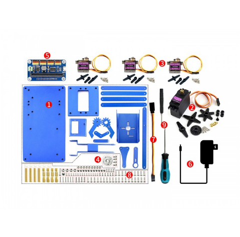 4-DOF Metal Robot Arm Kit for micro:bit, Bluetooth