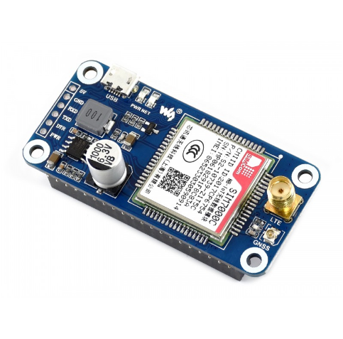 NB-IoT / eMTC / EDGE / GPRS / GNSS HAT for Raspberry Pi, for Asia-Pacific region