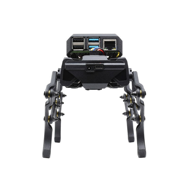 WAVEGO PI4 Kit , 12-DOF Bionic Dog-Like Robot, Open Source for ESP32 And PI4B, Facial Recog
