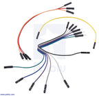 Ribbon Cable Premium Jumper Wires 10-Color F-F 6" (15 cm)