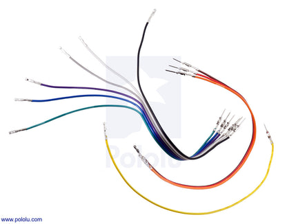 Ribbon Cable with Pre-Crimped Terminals 10-Color M-F 6" (15 cm)