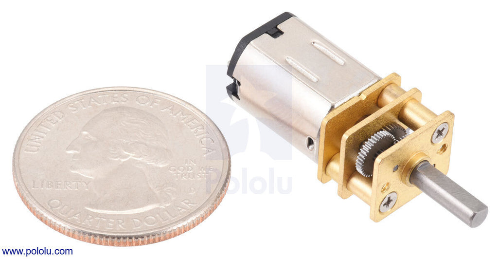 50:1 Micro Metal Gearmotor HPCB 6V with Extended Motor Shaft