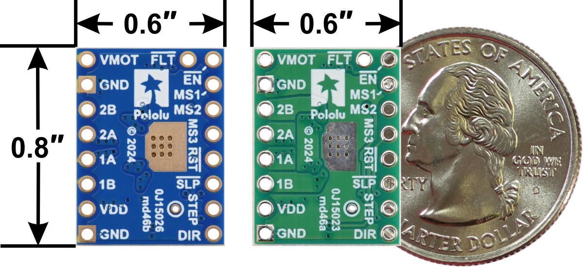 A5984 Stepper Motor Driver Carrier, Adjustable Current, Blue Edition