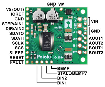 Pololu High-Power Stepper Motor Driver 36v8