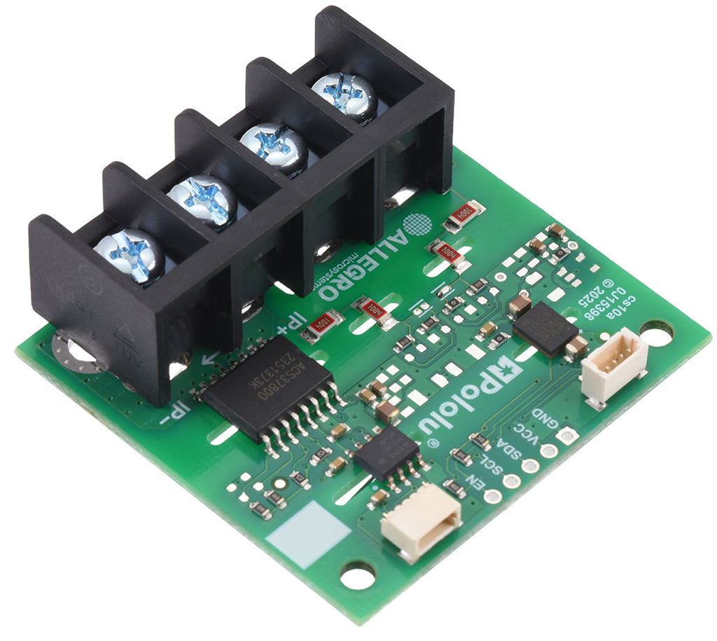 ACS37800KMACTR-030B3-I2C Power Monitor Carrier with Secondary I²C Isolation (Soldered Terminal Block