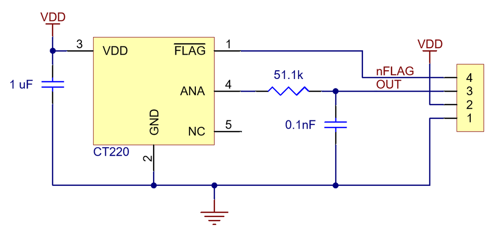 CT220RMV-HS5 Contactless Current Sensor Carrier ±15mT/150G