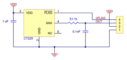 CT220RMV-HS5 Contactless Current Sensor Carrier ±15mT/150G