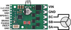 A89301-Based Sensorless Brushless Motor Controller, 50V, 11A (Soldered Connectors)