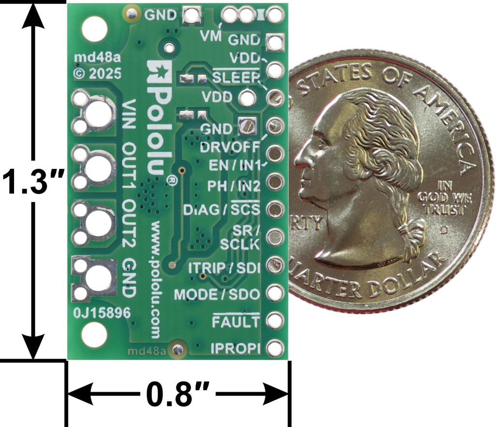 DRV8263H Single Brushed DC Motor Driver Carrier