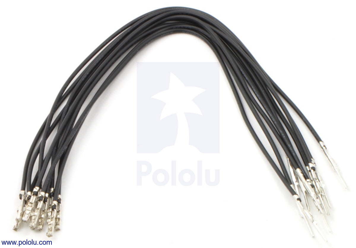 Wires with Pre-Crimped Terminals 10-Pack M-F 6"