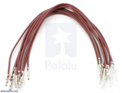 Wires with Pre-Crimped Terminals 10-Pack M-F 6"