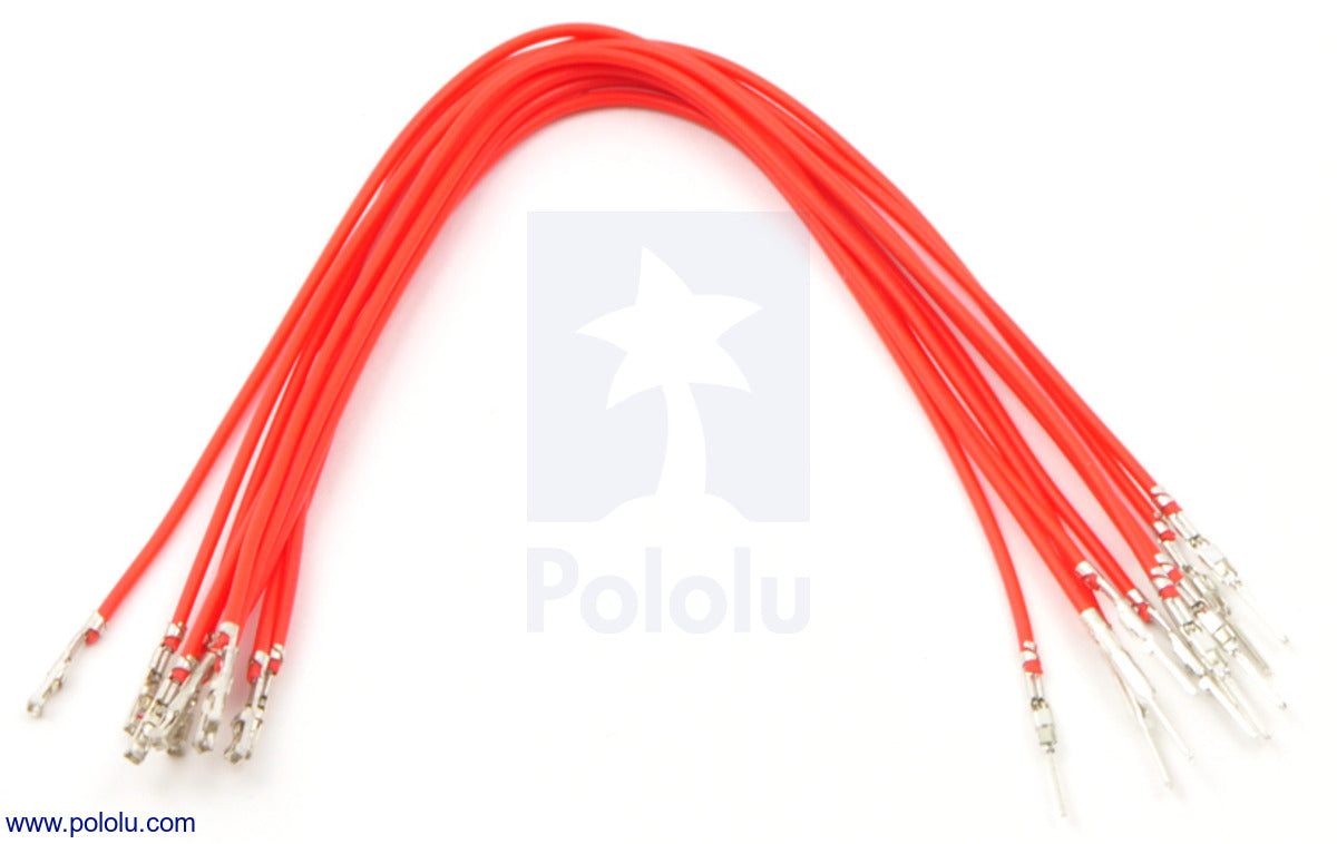 Wires with Pre-Crimped Terminals 10-Pack M-F 6"