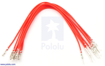 Wires with Pre-Crimped Terminals 10-Pack M-F 6"