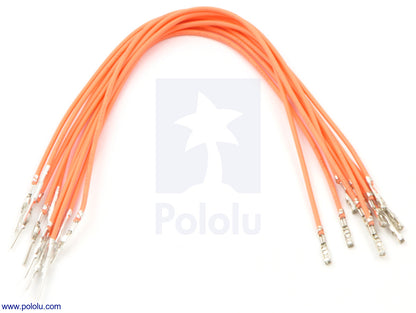 Wires with Pre-Crimped Terminals 10-Pack M-F 6"