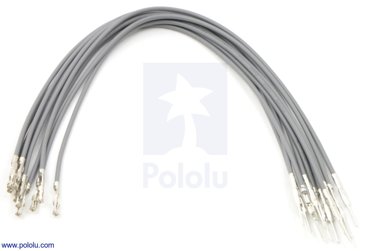 Wires with Pre-Crimped Terminals 10-Pack M-F 6"