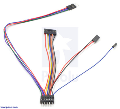 Wires with Pre-Crimped Terminals 10-Pack M-F 6"