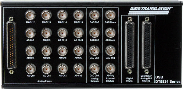 DT9834-16-4-16-BNC, USB Data Acquisition Module; 16-Bit, 500K