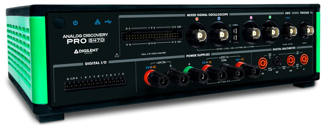 Analog Discovery Pro 5000 Series: All-In-One Mixed Signal Oscilloscope, Function Generator, Power Supply, and DMM