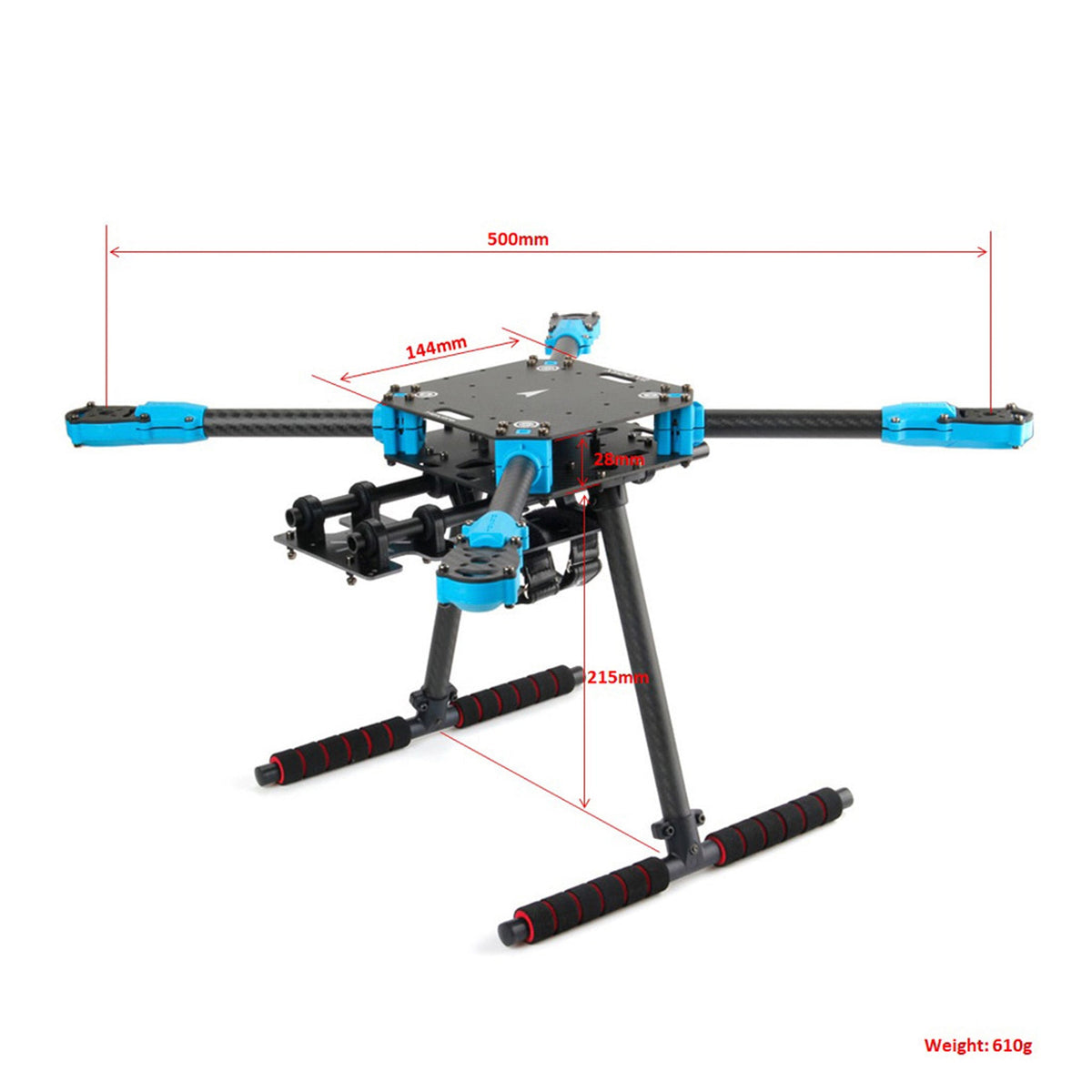 Holybro X500 V2 Frame Kit - arms and landing gear