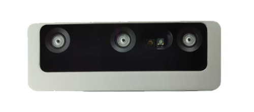 Luxonis OAK-D Pro W PoE industrial depth camera with M12 connector, front view