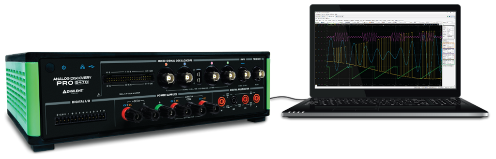 Analog Discovery Pro 5000 Series: All-In-One Mixed Signal Oscilloscope, Function Generator, Power Supply, and DMM