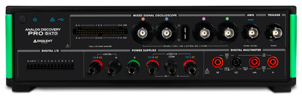 Analog Discovery Pro 5000 Series: All-In-One Mixed Signal Oscilloscope, Function Generator, Power Supply, and DMM