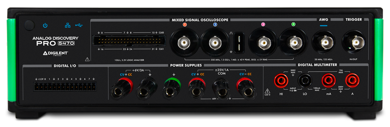 Analog Discovery Pro 5000 Series: All-In-One Mixed Signal Oscilloscope, Function Generator, Power Supply, and DMM