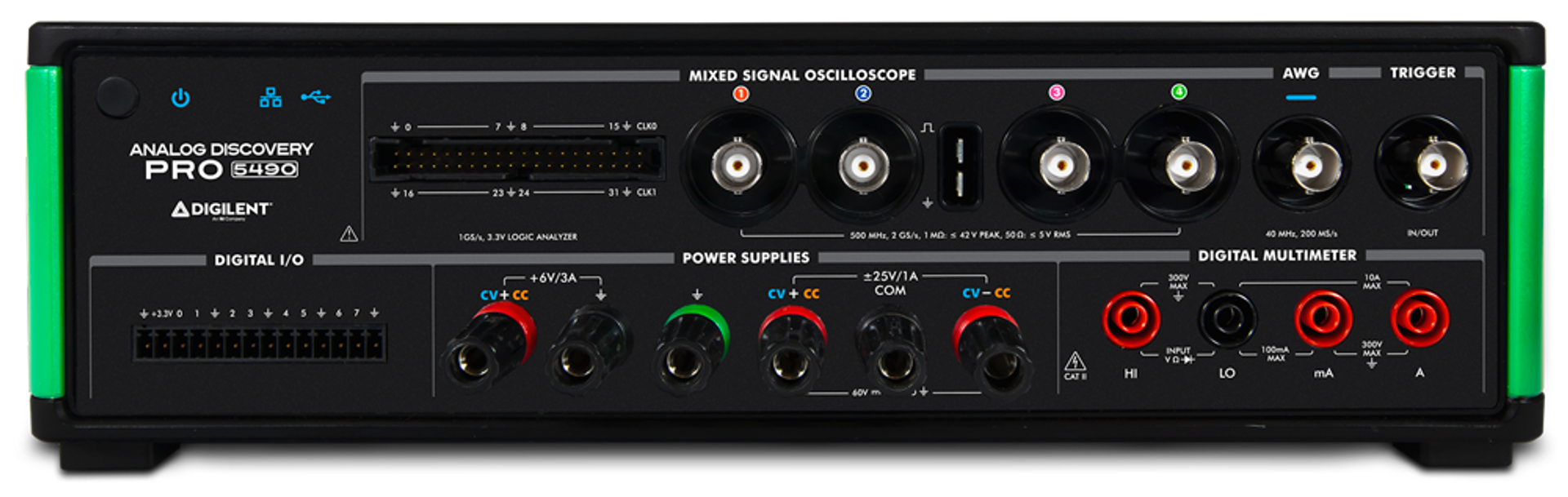 Analog Discovery Pro 5000 Series: All-In-One Mixed Signal Oscilloscope, Function Generator, Power Supply, and DMM